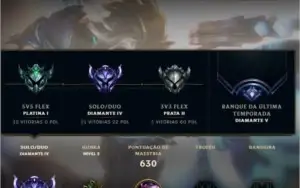 Conta De League Of Legendes BR