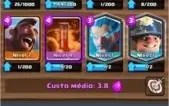 CONTA NÍVEL 10 (COM 2 LENDÁRIAS), 18K+ OURO, ARENA 9