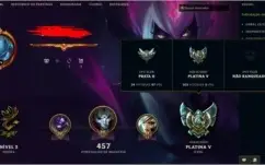 Conta LOL - Platina 5 (pós md10)