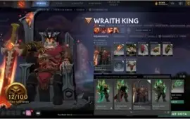 Conta Dota 2 com diversas arcanas, personas e mais