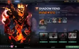 Conta Dota 2 com diversas arcanas, personas e mais