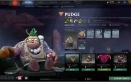 Conta Dota 2 com diversas arcanas, personas e mais