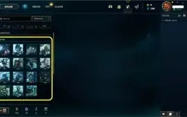Smurf Gold4 Skins/Espólio