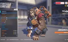 Conta Overwatch 84 skin lendaria, 5 armas douradas
