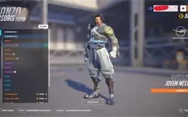 Conta Overwatch 84 skin lendaria, 5 armas douradas