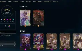 Conta Lol 423 Skins, Full Acesso.