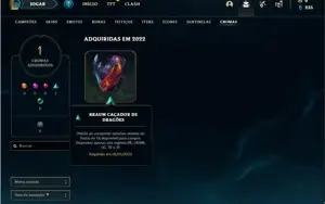 Conta ouro 2 com 26 Champs e 1 Skin + 2 Fragmentos