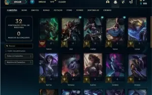 Conta ouro 2 com 26 Champs e 1 Skin + 2 Fragmentos