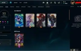 CONTA LOL COM 4 ULTIMATES SUPER BARATA