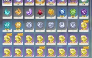 Genshin AR 51 Neuvillette + Hutao + Armas assinaturas