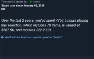 Steam - 570$ em Jogos