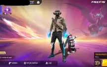 vendo conta de freefire com steampunk conta com ump Ruby rar