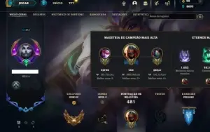 Ouro 4 com TODOS os champs e 211 Skins + 888k de Zed