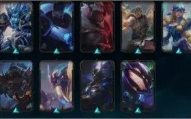 CONTA LOL 🌟 PLATINA 1 🌟 43 SKINS 🌟 124 CAMPEOES