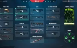 Conta Valorant Com 10 Facas E 101 Skins - Card/Chaveiro Beta