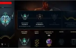 Conta Platina 2 / nível 52 / 5210 EA / 12 skins / 705 EL
