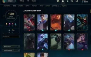 CONTA DE LOL NIVEL 191, 140 SKINS, TODOS OS CAMPEÕES.