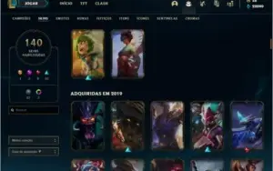 CONTA DE LOL NIVEL 191, 140 SKINS, TODOS OS CAMPEÕES.