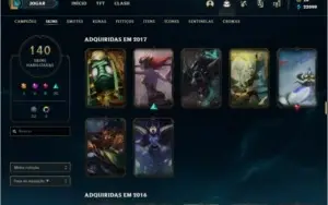 CONTA DE LOL NIVEL 191, 140 SKINS, TODOS OS CAMPEÕES.