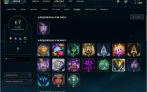 CONTA LOL OURO 2 MMR ALTO 27 SKINS