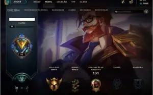 CONTA LOL OURO 2 MMR ALTO 27 SKINS