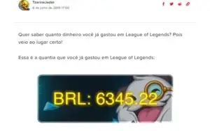 vendo conta