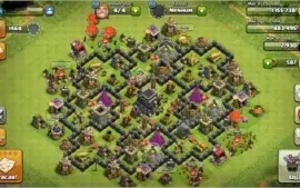 Clash Of Clans CV 9 com troca de nome disponível