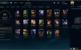 Conta Unranked LV 30 + 20 campeões + 24.260 EA