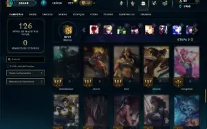 Bronze 3 com 60 Champs e 28 Skins