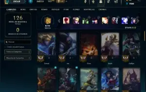 Bronze 3 com 60 Champs e 28 Skins