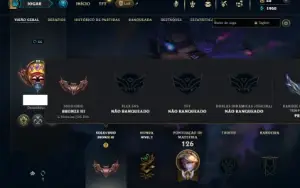 Bronze 3 com 60 Champs e 28 Skins
