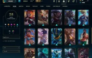 Bronze 3 com 60 Champs e 28 Skins