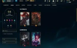 Bronze 3 com 60 Champs e 28 Skins