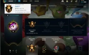 Conta ouro 1 baratinha com 5 skins e 39 champs
