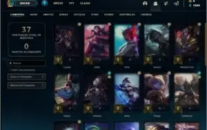 Conta ouro 1 baratinha com 5 skins e 39 champs