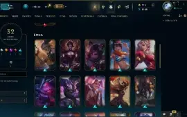 Conta unranked com 32 skins