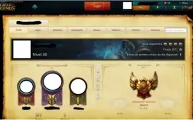 Conta League of Legends GOLD V, mmr bom, 22 champs