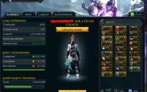 account full gear, 16b bank, 4k solo zamy and telos