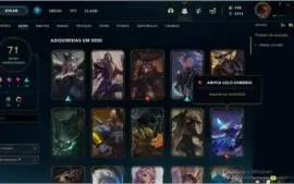 Conta plat 4 season passada = 71 skins bala +106 champs vem!
