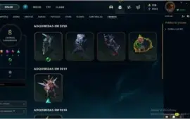 Conta plat 4 season passada = 71 skins bala +106 champs vem!
