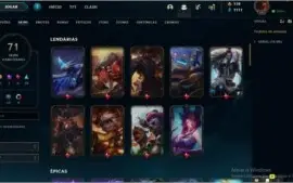 Conta plat 4 season passada = 71 skins bala +106 champs vem!