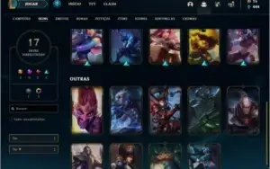 Conta ouro 3 com 17 skins e 68 champs ( MAIN ADC )