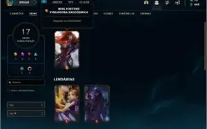 Conta ouro 3 com 17 skins e 68 champs ( MAIN ADC )