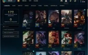 Conta unranked (Dima 2 Season passada)  31 skins e 68 champs