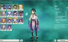 Conta Ar 25-Xiao-Diluc-Qiqi-Alow-Espada Celestial