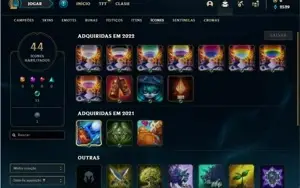 Conta ouro 2 com 32 Champs e 3 Skins
