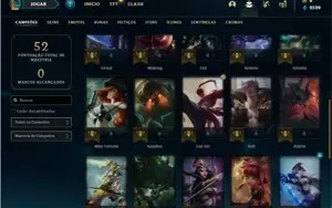 Conta ouro 2 com 32 Champs e 3 Skins