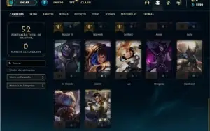 Conta ouro 2 com 32 Champs e 3 Skins