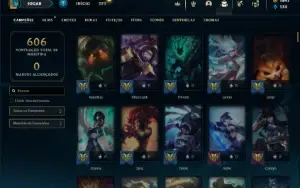 Conta Unranked com TODOS os champs e 334 Skins ( MAIN SUP )
