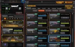 Acc CF AL com 21 VIPS e varias armas raras